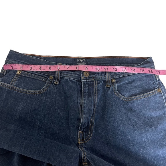 J Crew Factory Distressed The Sutton Straight Leg Blue Men’s Jeans  32x30 - Picture 10 of 11